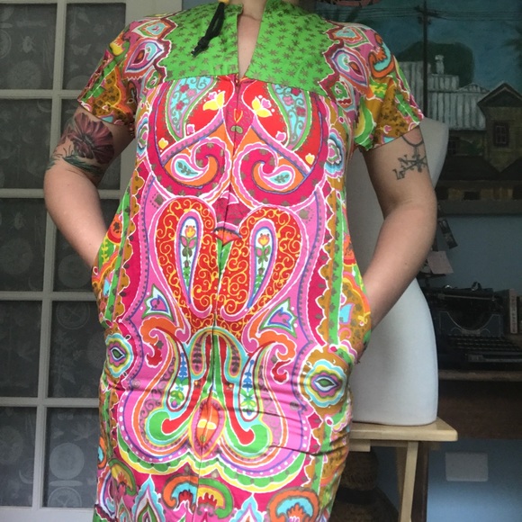 Groovy Made In California Vintage Dress 🤩 - Picture 4 of 9